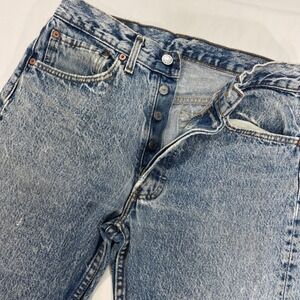Levis 501 Jeans Acid Wash Denim Made in USA Vintage Mens Size W31 L32